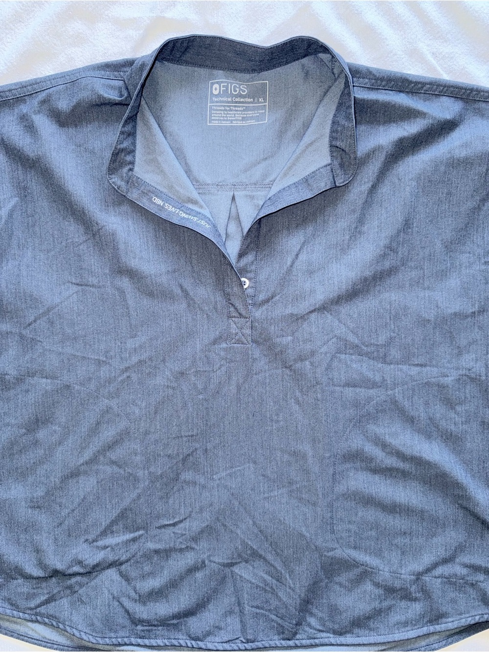 Figs scrub top xl EUC